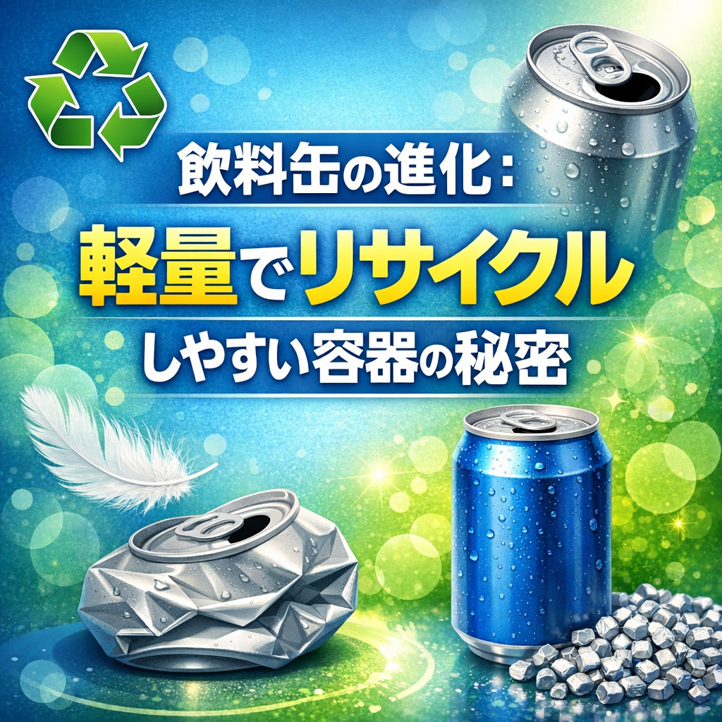 飲料缶の進化：軽量でリサイクルしやすい容器の秘密
