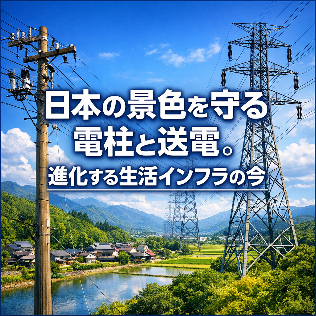 日本の景色を守る電柱と送電。進化する生活インフラの今