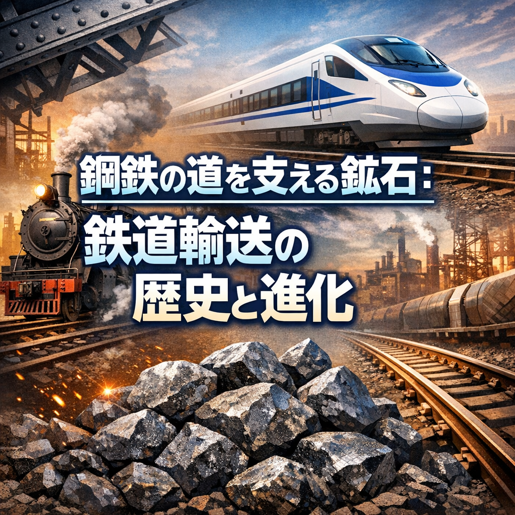 鋼鉄の道を支える鉱石：鉄道輸送の歴史と進化