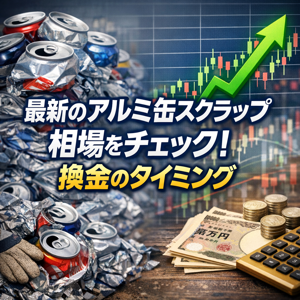 最新のアルミ缶スクラップ相場をチェック！換金のタイミング