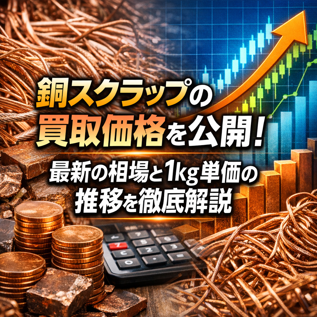銅スクラップの買取価格を公開！最新の相場と1kg単価の推移を徹底解説