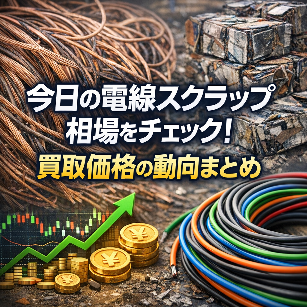 今日の電線スクラップ相場をチェック!買取価格の動向まとめ
