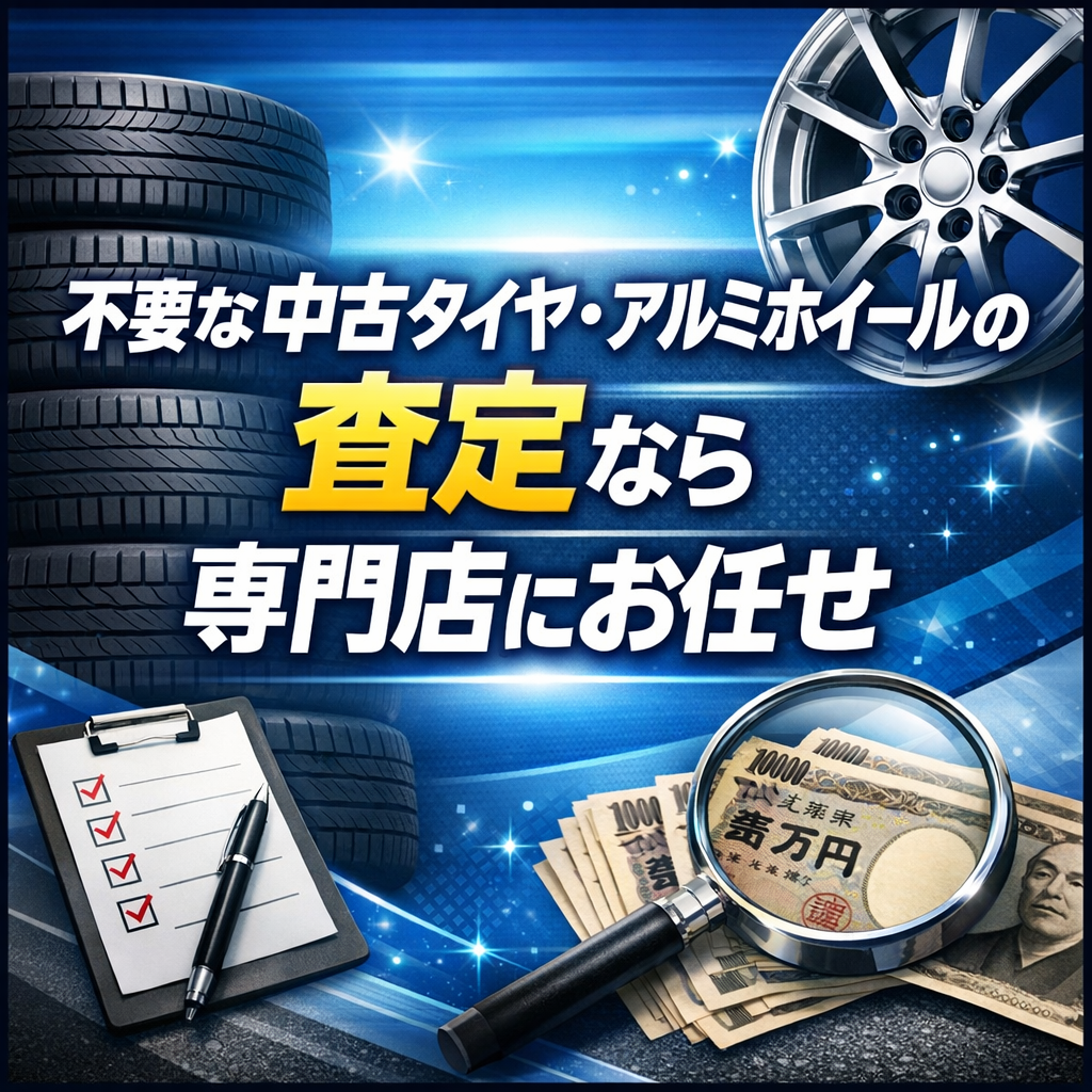 不要な中古タイヤ・アルミホイールの査定なら専門店にお任せ