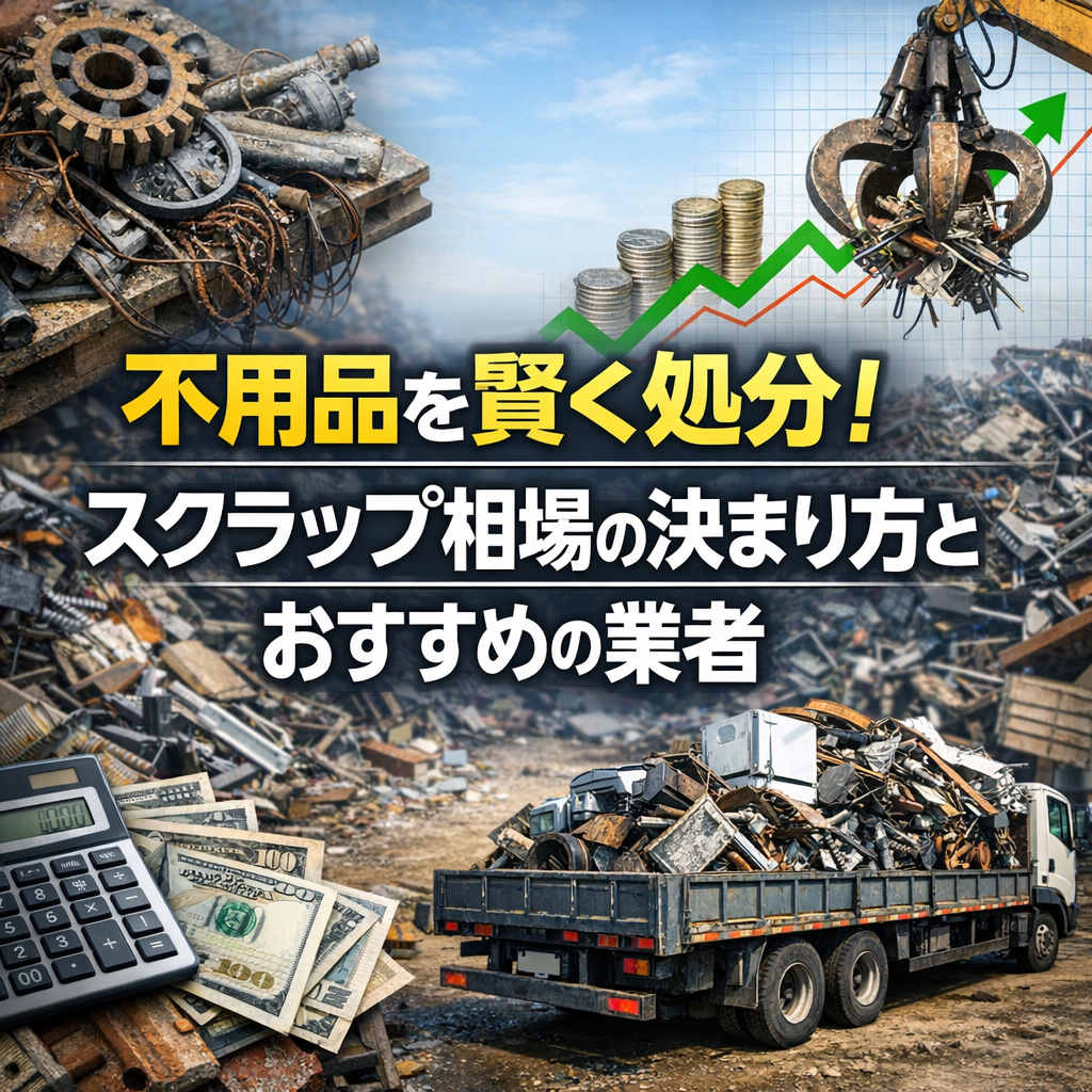 不用品を賢く処分!スクラップ相場の決まり方とおすすめの業者