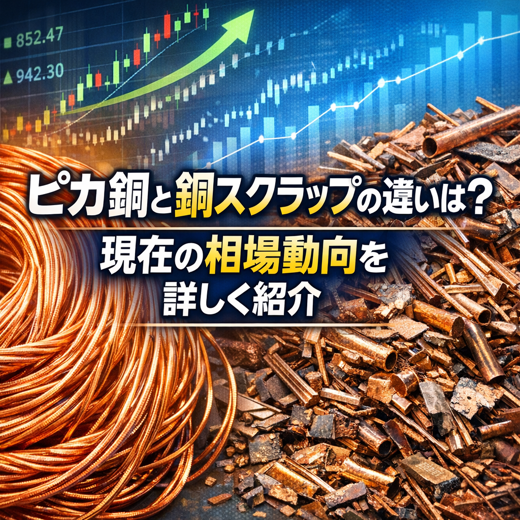 ピカ銅と銅スクラップの違いは？現在の相場動向を詳しく紹介