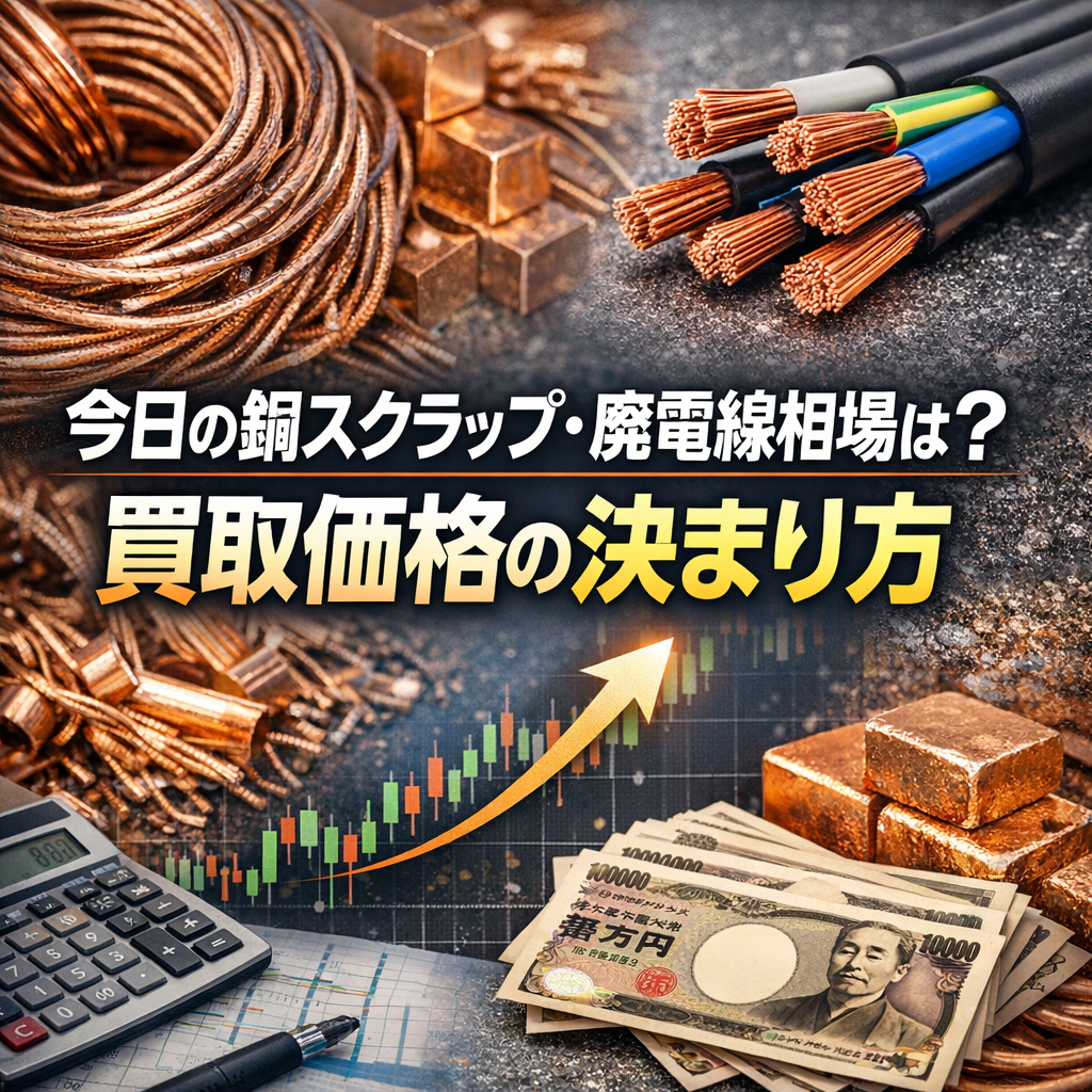 今日の銅スクラップ・廃電線相場は?買取価格の決まり方