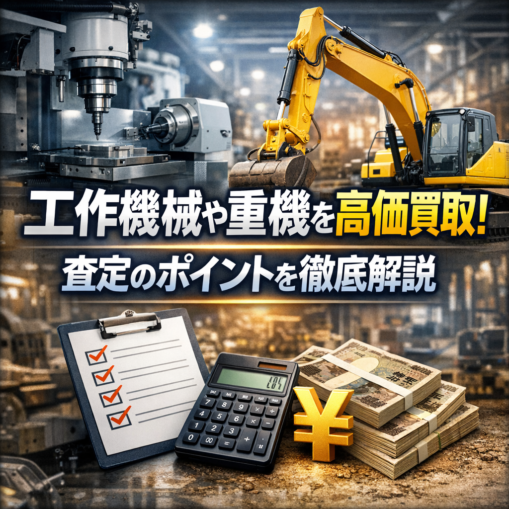 工作機械や重機を高価買取!査定のポイントを徹底解説