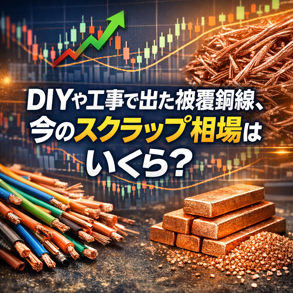 DIYや工事で出た被覆銅線、今のスクラップ相場はいくら？
