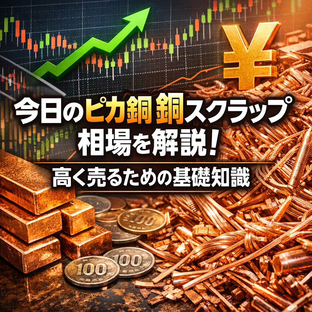 今日のピカ銅スクラップ相場を解説！高く売るための基礎知識