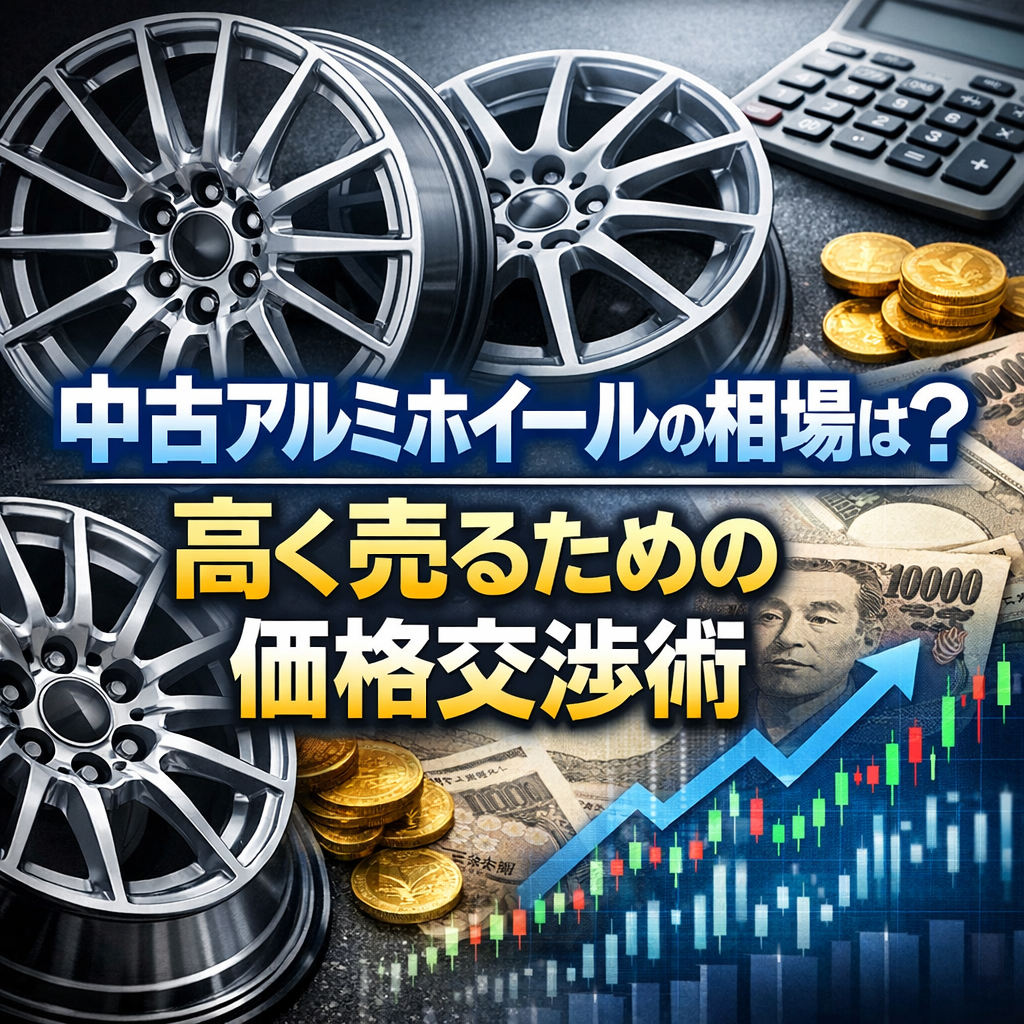 中古アルミホイールの相場は？高く売るための価格交渉術