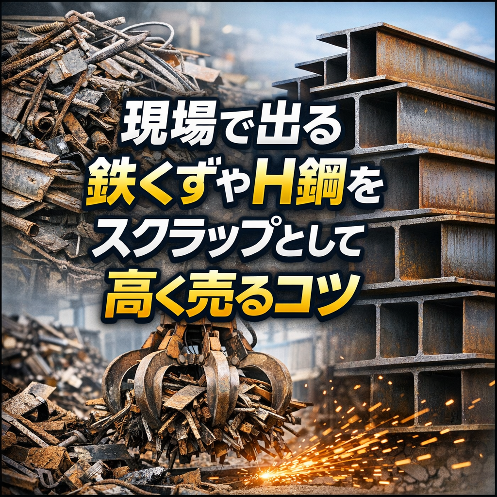 現場で出る鉄くずやH铁をスクラップとして高く売るコツ