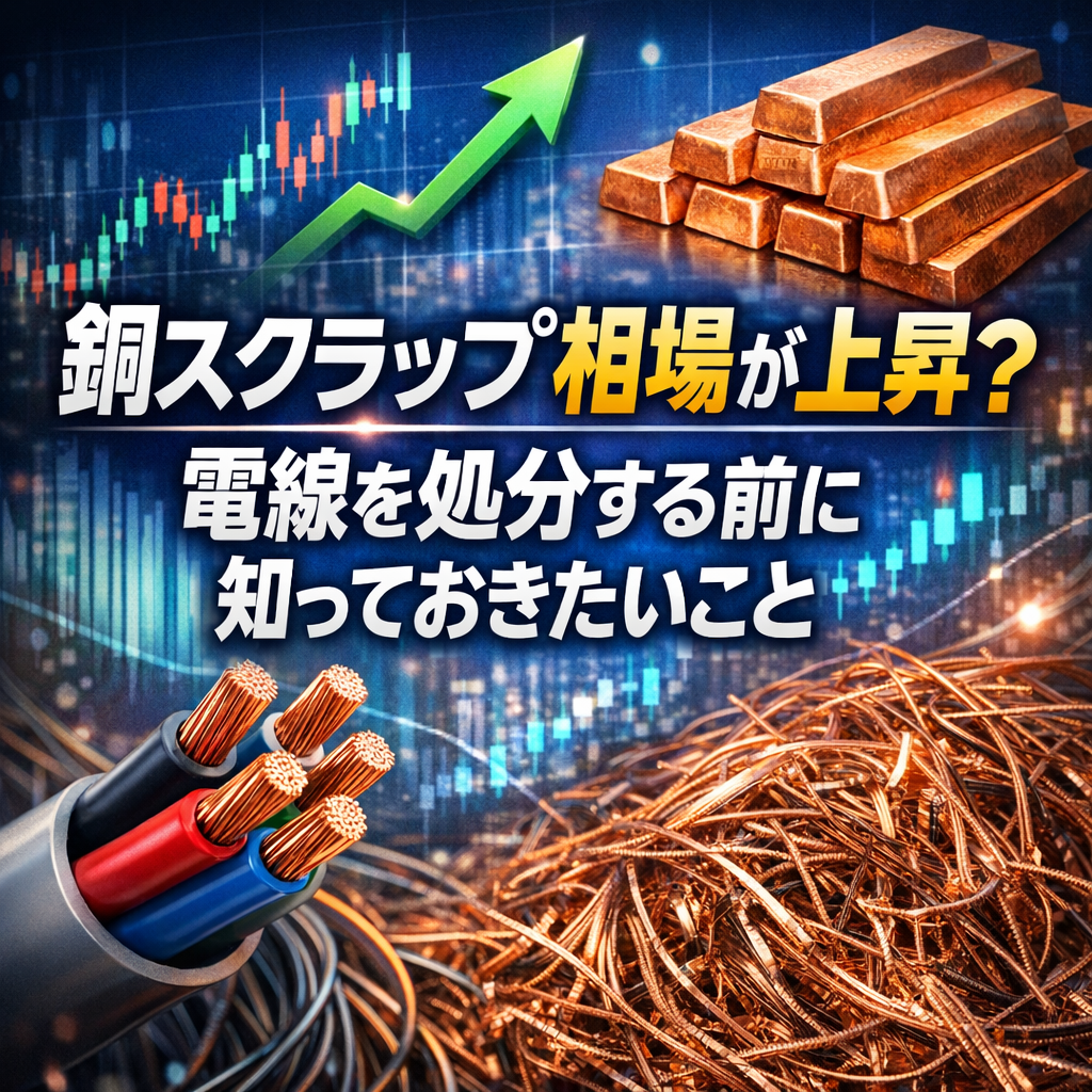 銅スクラップ相場が上昇？電線を処分する前に知っておきたいこと