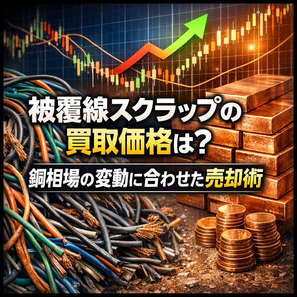 被覆線スクラップの買取価格は?銅相場の変動に合わせた売却術