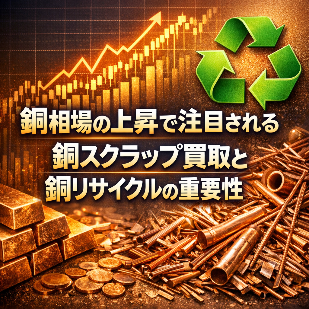 铜相場の上昇で注目される铜スクラップ買取と铜リサイクルの重要性