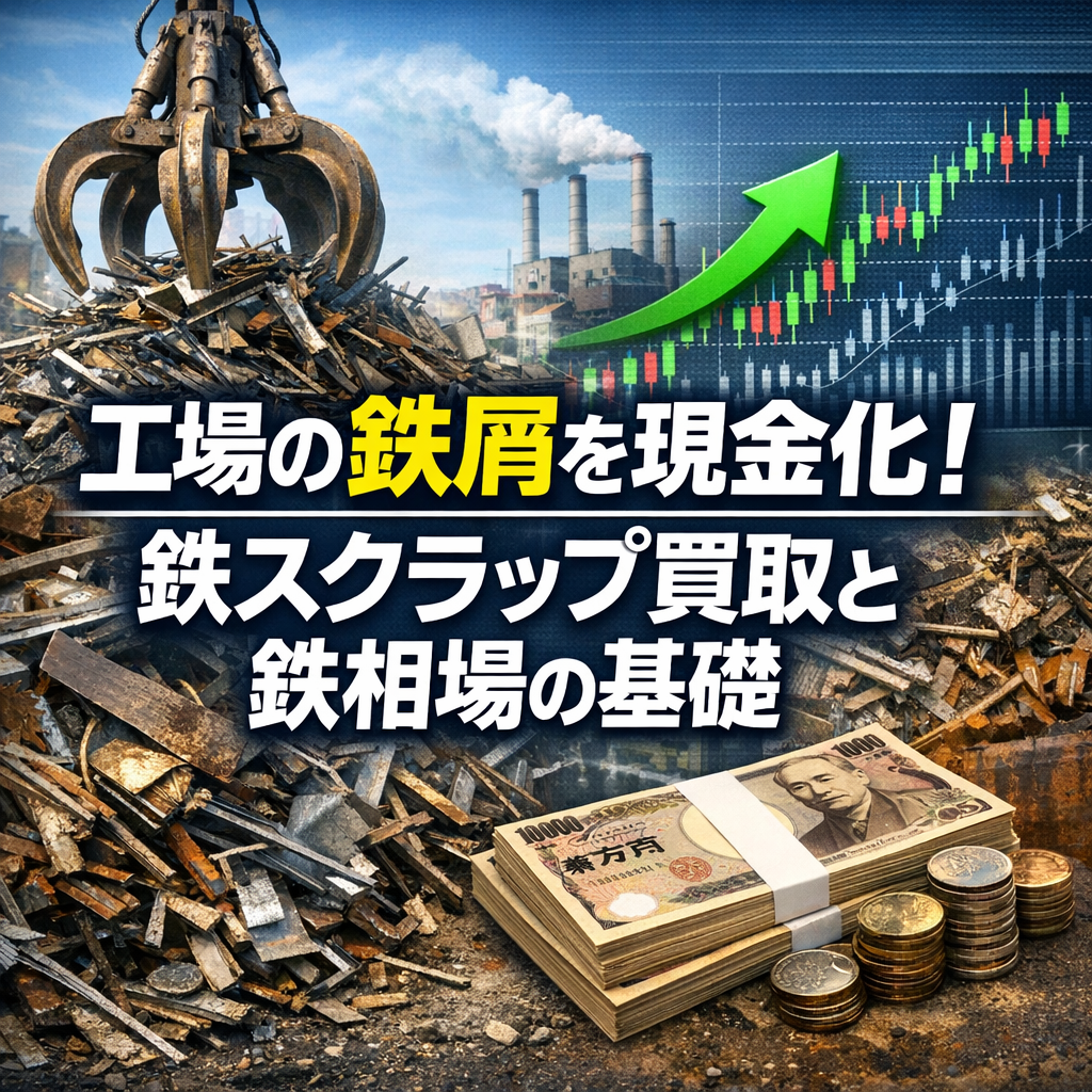 工場の鉄屑を現金化！鉄スクラップ買取と鉄相場の基礎