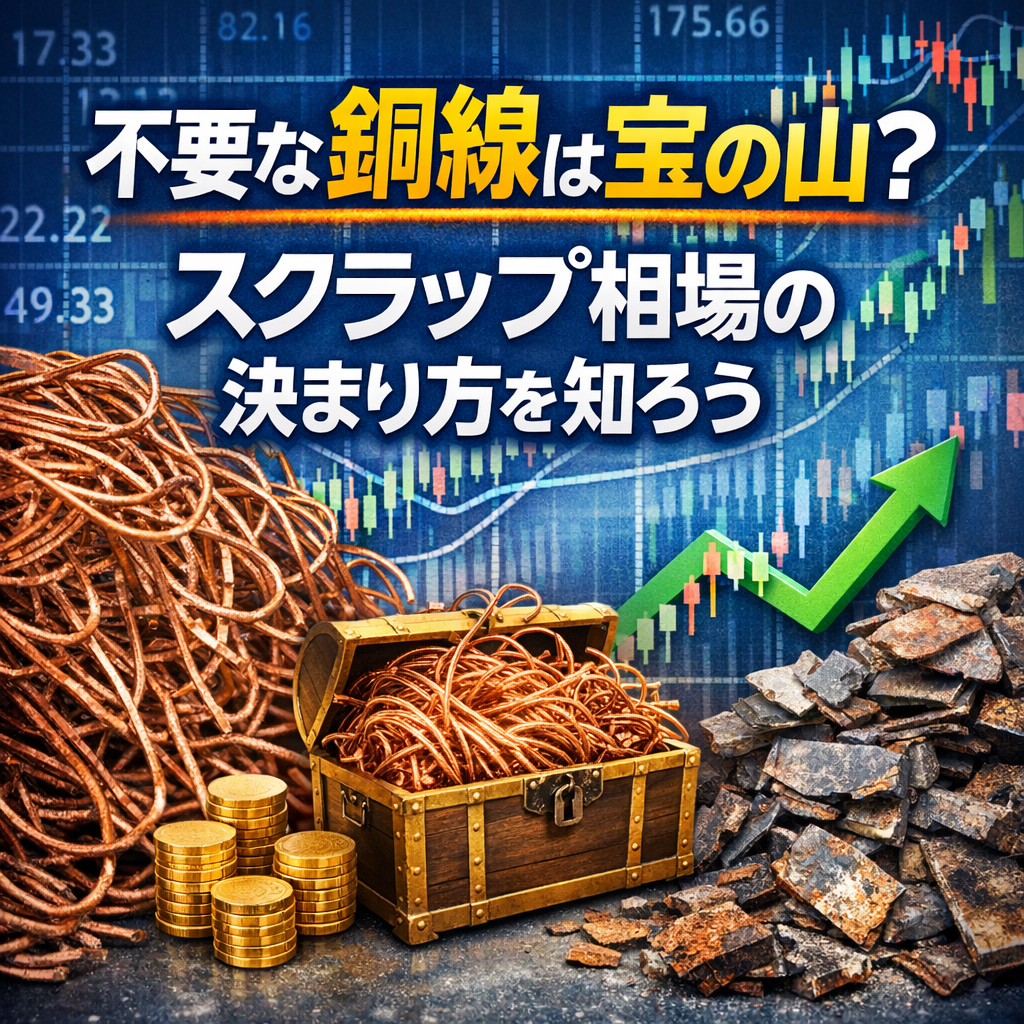 不要な銅線は宝の山？スクラップ相場の決まり方を知ろう