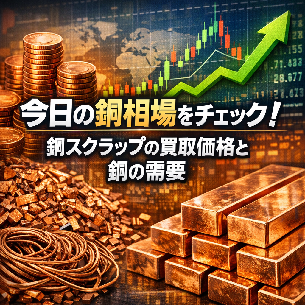 今日の铜相場をチェック！铜スクラップの買取価格と铜の需要
