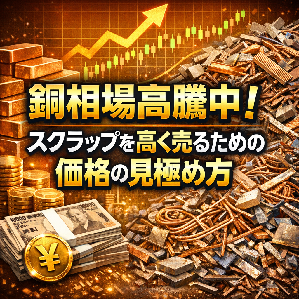 铜相場高騰中！スクラップを高く売るための価格の見極め方
