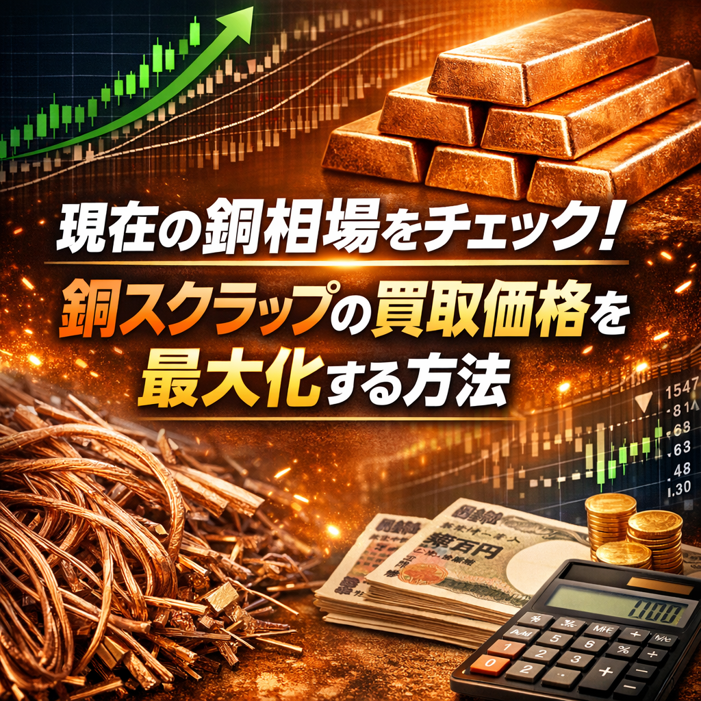 現在の銅相場をチェック!銅スクラップの買取価格を最大化する方法