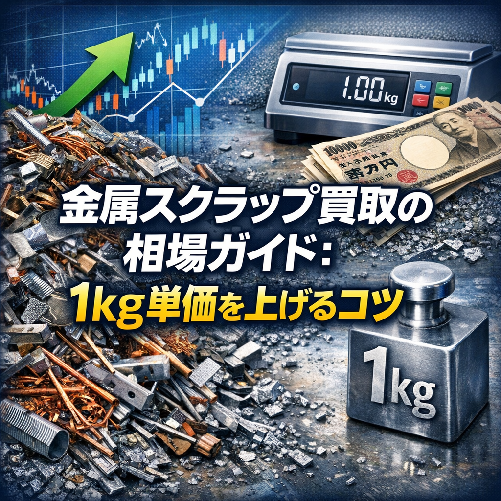 金属スクラップ買取の相場ガイド：1kg単価を上げるコツ