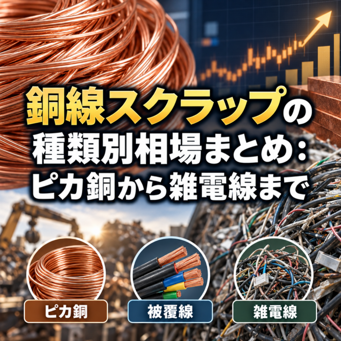 銅線スクラップの種類別相場まとめ：ピカ銅から雑電線まで