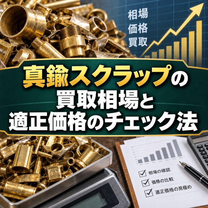真鍮スクラップの買取相場と適正価格のチェック法