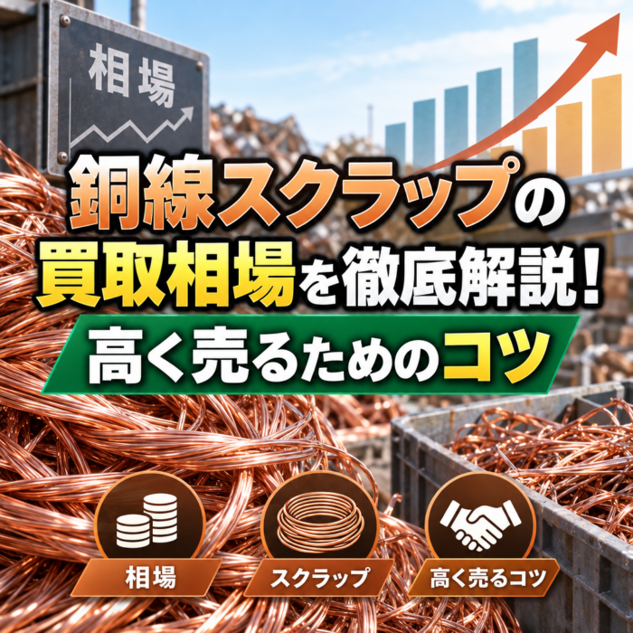 銅線スクラップの買取相場を徹底解説！高く売るためのコツ