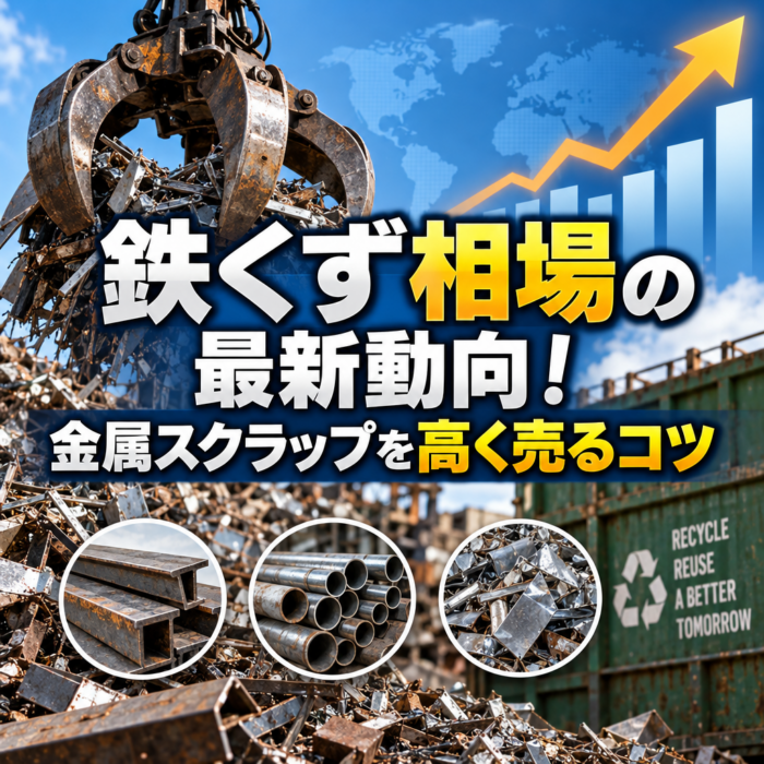 鉄くず相場の最新動向！金属スクラップを高く売るコツ