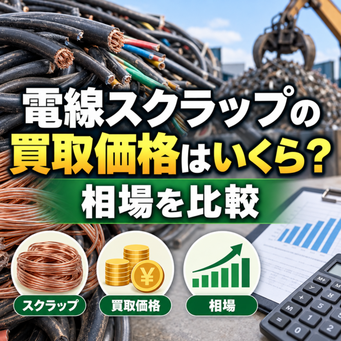 電線スクラップの買取価格はいくら？相場を比較
