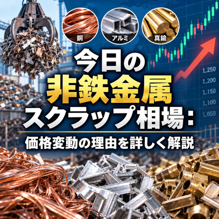 今日の非鉄金属スクラップ相場：価格変動の理由を詳しく解説