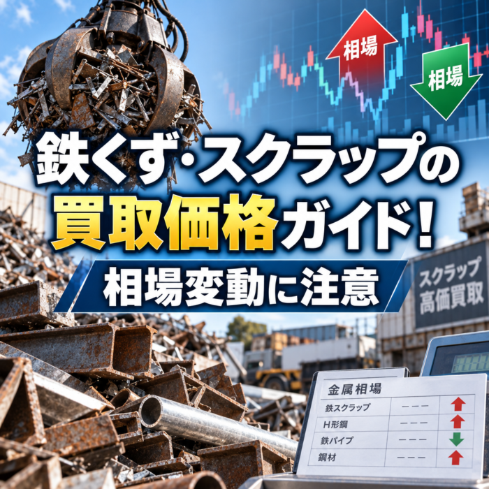 鉄くず・スクラップの買取価格ガイド！相場変動に注意