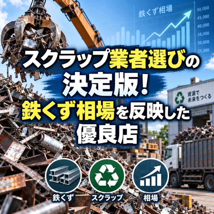 スクラップ業者選びの決定版！鉄くず相場を反映した優良店